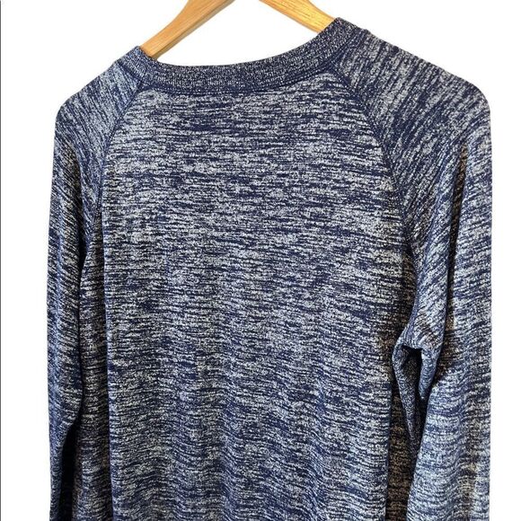 GAP MATERNITY Blue Soft Long Sleeve Long Fit Pullover Zipper Detail Top L - Picture 4 of 8